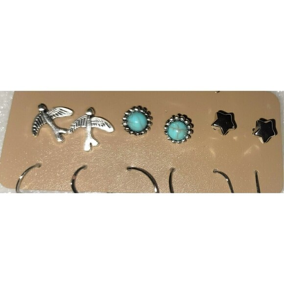 New 6 Pair of Coordinated Natural Themed Earrings - Picture 5 of 6